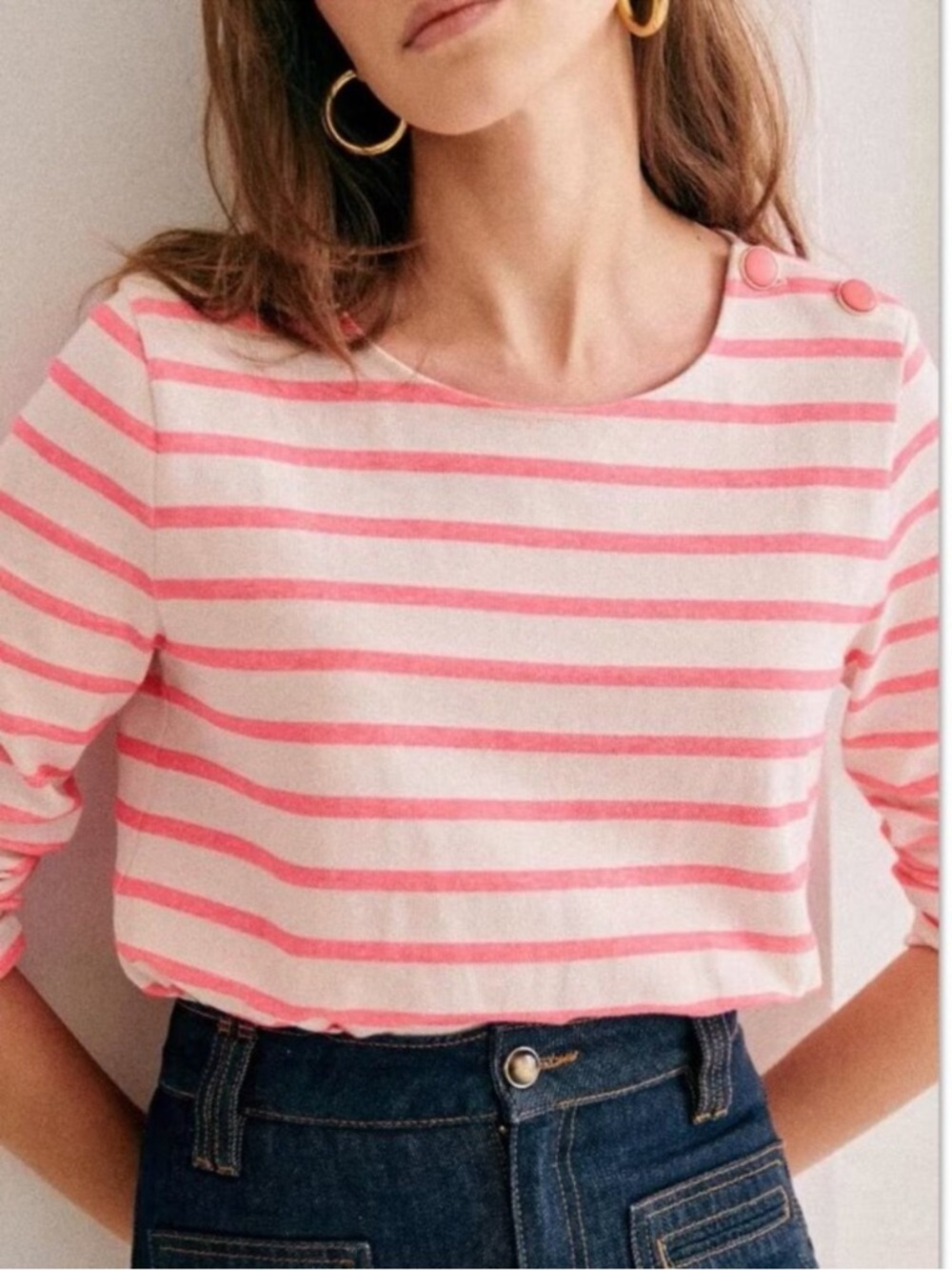 Sézane Colette marinière top. XS GUC